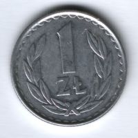1 злотый 1985 г. Польша