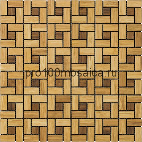 BM-02-H (BM002-H) бамбук 30*15/15*15. Мозаика серия BAMBOO, 305*305*8 мм (NATURAL)