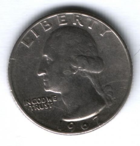 1/4 доллара 1967 г. США