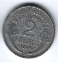 2 франка 1948 г. Франция