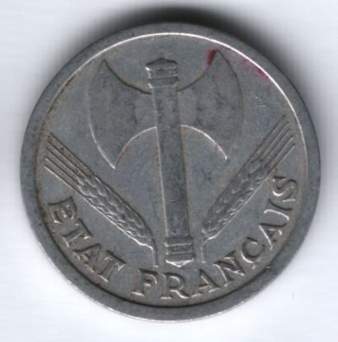 2 франка 1943 г. Франция