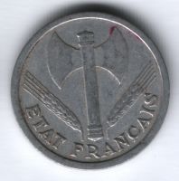 2 франка 1943 г. Франция