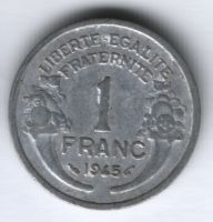 1 франк 1945 г. Франция