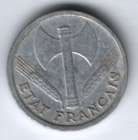 1 франк 1942 г. Франция