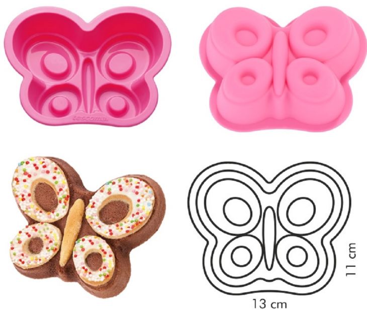 Формочка БАБОЧКА DELICIA KIDS силиконовая 630944