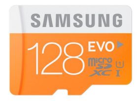 Карта памяти Micro SD 128Gb SDHC Samsung Evo class10 + адаптер SD + ридер