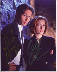 Автографы: Джиллиан Андерсон, Дэвид Духовны "Секретные материалы ( The X Files )"