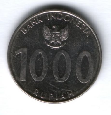 1000 рупий 2010 г. Индонезия