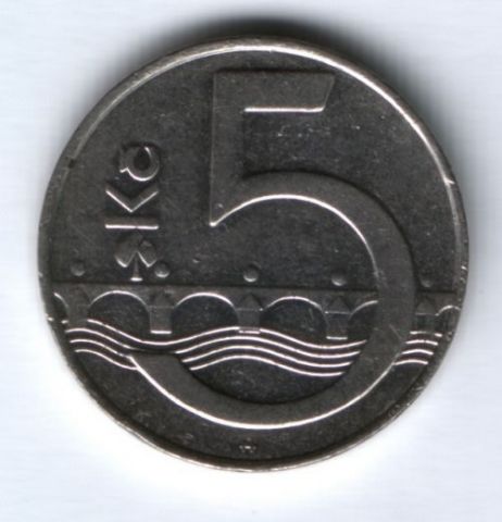 5 крон 1994 г. Чехия