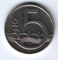 5 крон 1994 г. Чехия