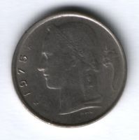 1 франк 1975 г. Бельгия