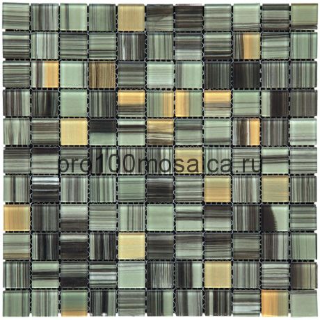 WL-34 стекло 25,8*25,8. Мозаика серия ETHNIC, 300*300*4 мм (NATURAL)