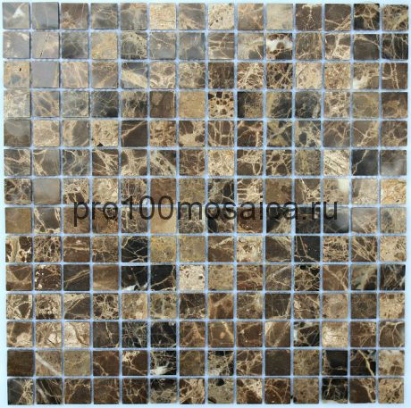 КP-727 POL камень 20*20 Emperador Dark. Мозаика серия STONE,  размер, мм: 305*305*4 (NS Mosaic)