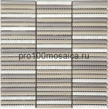 CAS-018 стекло 10x98. Мозаика серия SPECTRUM, 300*300*8 мм (NATURAL)