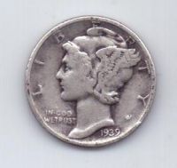 1 дайм 1939 г. США