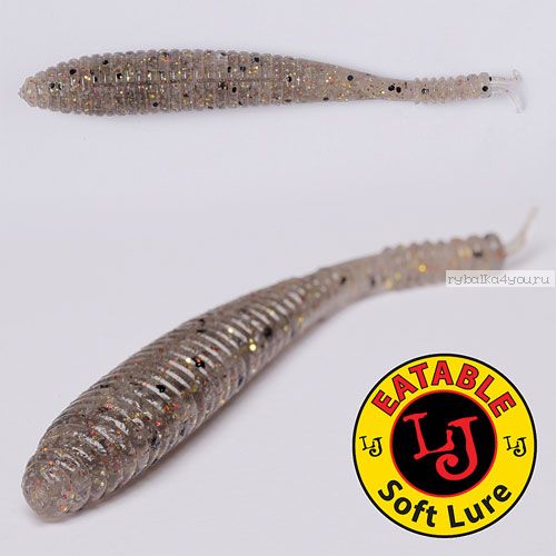 Виброхвост Lucky John Pro Series S-SHAD 3,8" / 96 мм / цвет S02 / 5 шт