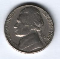 5 центов 1969 г. США