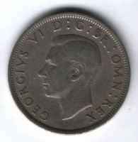 1/2 кроны 1948 г. Великобритания