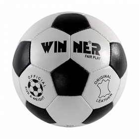 Мяч футбольный Winner Fair Play из натуральной кожи