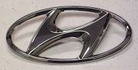 Эмблема решетки радиатора HYUNDAI Elantra '06-, Getz, Grandeur, i20, i30, ix55, Matrix, Sonata, Terracan, Trajet, Tucson, Veracruz 863002E000 863003A000 863003A001 Hyundai/Kia