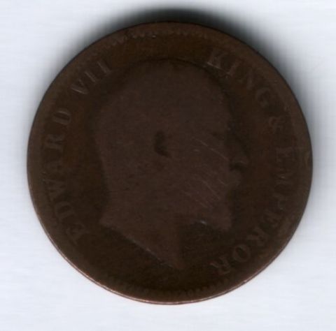 1/4 анны 1909 г. Индия