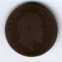 1/4 анны 1909 г. Индия