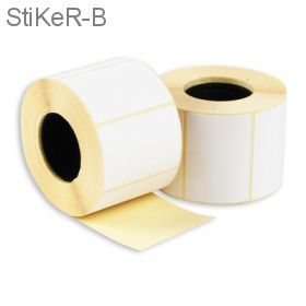 436461 Термоэтикетки НБК 58x30 мм без печати (900 этикеток в рулоне, 48 рулонов в коробке)