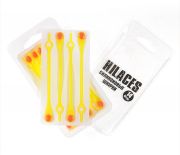 Cиликоновые шнурки для обуви Hilaces цвет Желтый/Красный в упаковке