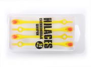 Cиликоновые шнурки для обуви Hilaces цвет Желтый/Красный