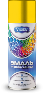 Эмаль универсальная желтая (RAL 1018), 520 ml, Astrohim