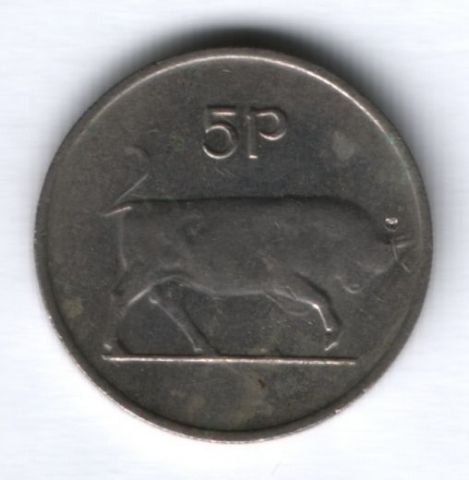 5 пенсов 1980 г. Ирландия