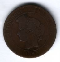 10 сантимов 1893 г. Франция