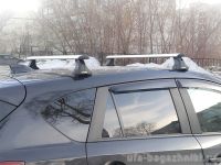 Багажник на крышу Mazda CX-5, Атлант, крыловидные аэродуги