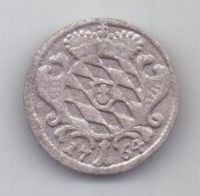 1 крейцер 1764 г. Бавария. Германия