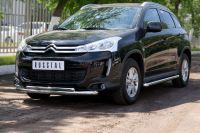 Защита переднего бампера d63/42 Citroen C-4 Aircross 2012-