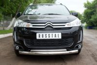 Защита переднего бампера d76/42 Citroen C-4 Aircross 2012-