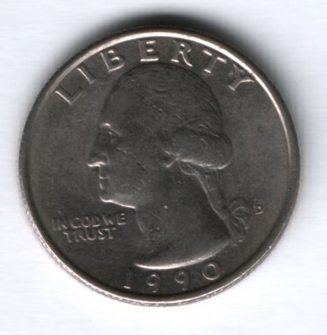 1/4 доллара 1990 г. США