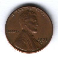 1 цент 1958 г. D США
