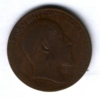 1/2 пенни 1903 г. Великобритания