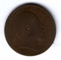 1/2 пенни 1903 г. Великобритания
