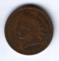 1 цент 1904 г. США