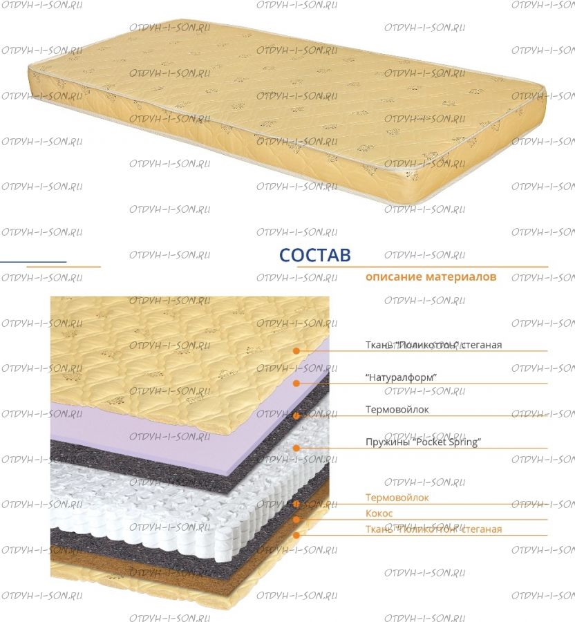 Матрас Кокос Астра