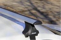 Багажник на крышу Volkswagen Golf 7, Атлант, крыловидные дуги, опора Е