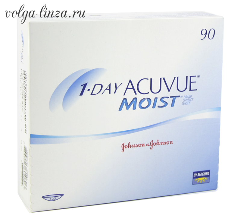 1-DAY ACUVUE MOIST- 90 шт