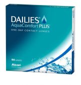 Dailies Aqua Comfort Plus-однодневные линзы с тройным увлажнением 90шт