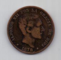 10 сантимов 1878 г. Испания