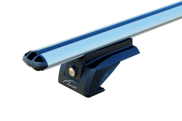Багажник "LUX" ЭЛЕГАНТ на рейлинги с дугами аэро-классик 53мм с замком