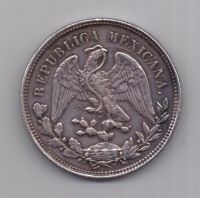 1 песо 1903 г. редкий м.д. Мексика