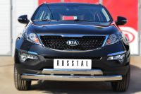 Защита переднего бампера d75х42 (дуга) d75х42 (дуга) KIA SPORTAGE 2013-