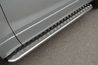 Пороги труба  d42 с листом (вариант 2) SUZUKI Grand Vitara 3дв. 2012-